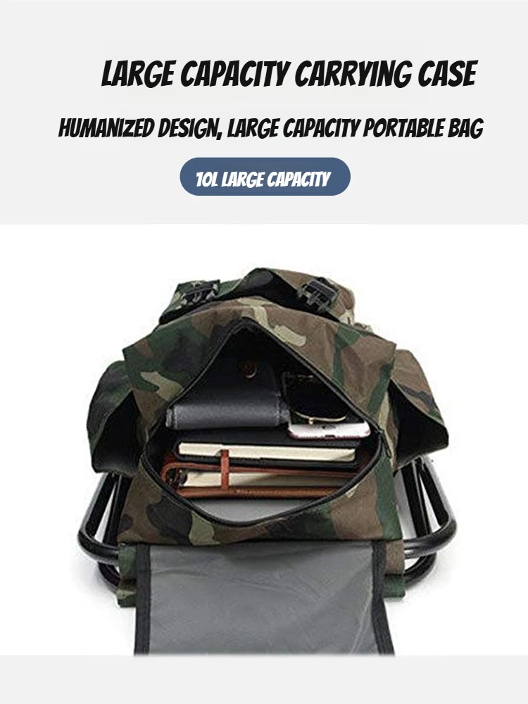 Tas Kursi Pancing Lipat 2 in 1 - Hunting And Fishing Outdoor Chairs ulasan dan harga