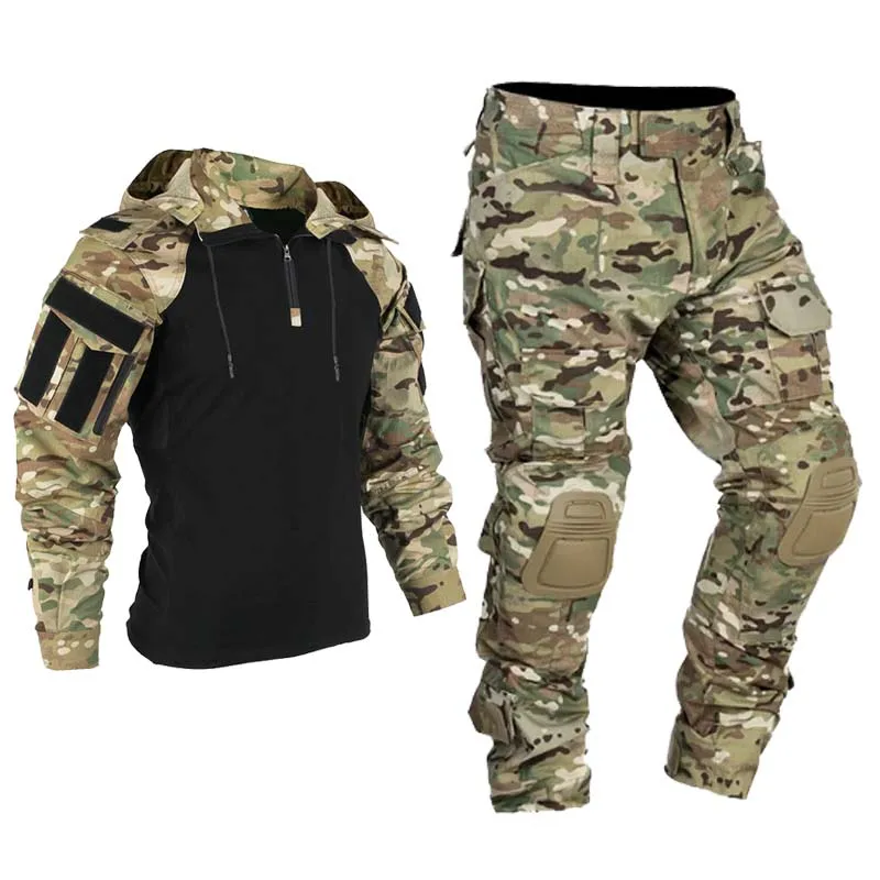 Seragam Taktis Pria Militer Ou - Outdoor Hunting Hoodie ulasan dan harga
