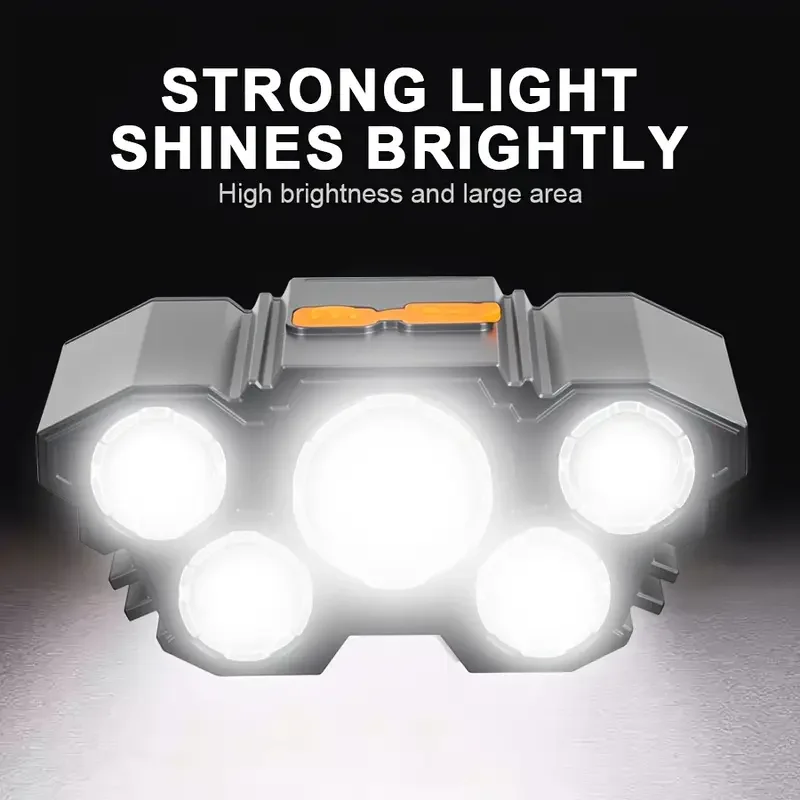 Lampu Kepala Luar Ruangan 5LED - Outdoor Hunting And Fishing ulasan dan harga